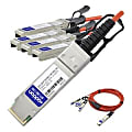 AddOn Juniper Networks Compatible TAA Compliant 40GBase-AOC QSFP+ to 4xSFP+ Direct Attach Cable (850nm, MMF, 1m)