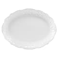 Gibson Home Bountiful Joy Durastone Oval Platter, 18-3/4” x 14”, White 1 thumbnail image