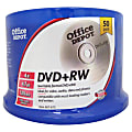 Office Depot® Brand DVD+RW Rewritable Media Spindle, 4.7GB/120 Minutes, Pack Of 50 1 thumbnail image