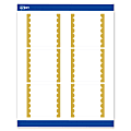 Avery® Print-To-The-Edge Labels & Sure Feed®, S00-DK2-PRWMP10, 3" x 3", Matte White, Preprinted Gold Dots Edge Design, Pack Of 60 1 thumbnail image