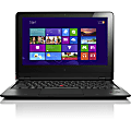 Lenovo ThinkPad Helix 20CG000SUS 11.6" Touchscreen LCD 2 in 1 Ultrabook - Intel Core M 5Y10 Dual-core (2 Core) 800 MHz - 4 GB LPDDR3 - 128 GB SSD - Windows 8.1 Pro 64-bit - 1920 x 1080 - In-plane Switching (IPS) Technology, VibrantView - Convertible - Graphite Black