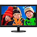 Philips V-line 223V5LSB 21.5" Full HD LED LCD Monitor - 16:9 - Black Hairline, Textured Black - 1920 x 1080 - 16.7 Million Colors - 250 Nit - 5 ms - 60 Hz Refresh Rate - DVI - VGA