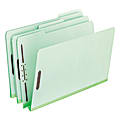 Pendaflex® Pressboard Expanding Folders, 2" Expansion, 8 1/2" x 11", Letter Size, 30% Recycled, Green, Box Of 25 Folders 1 thumbnail image