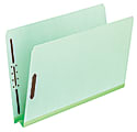 Pendaflex® Extra Heavy-Duty Pressboard Fastener Folders, 2" Expansion, 8 1/2" x 14", Legal, Green, Box of 25