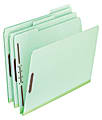 Pendaflex Pressboard File Folders - Legal Size 1/2 Right Cut Tab, Green, 50 Per Box