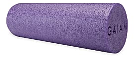 Gaiam Restore Muscle Therapy Foam Roller, 18", Purple