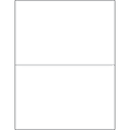Office Depot® Brand Laser Labels, LL205, Rectangle, 8 1/2" x 5 1/2", Glossy White, Case Of 200