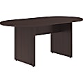 Lorell® Essentials Oval Conference Table, 29-1/2"H x 72"W x 36"D, Espresso