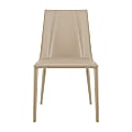Eurostyle Kalle Faux Leather Side Accent Chair, Light Gray 1 thumbnail image