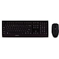 CHERRY B.UNLIMITED Wireless Keyboard & Mouse, Straight Full Size Keyboard, Black, Ambidextrous Infrared Mouse