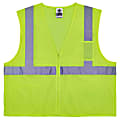 Ergodyne GloWear® Safety Vest, Treated Polyester Hi-Vis 8256Z, Class 2, 2X/3X, Lime 1 thumbnail image