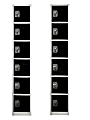 Alpine 6-Tier Steel Lockers, 72”H x 12”W x 12”D, Black, Pack Of 2 Lockers 1 thumbnail image