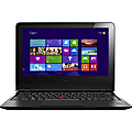 Lenovo ThinkPad Helix 20CG000QUS 11.6" LCD 16:9 2 in 1 Ultrabook - 1920 x 1080 Touchscreen - In-plane Switching (IPS) Technology, VibrantView - Intel Core M 5Y70 Dual-core (2 Core) 1.10 GHz - 8 GB LPDDR3 - 256 GB SSD - Windows 8.1 Pro 64-bit - C