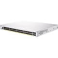 Cisco 250 CBS250-48P-4X Ethernet Switch - 48 Ports - Manageable - 2 Layer Supported - Modular - 471.90 W Power Consumption - 370 W PoE Budget - Optical Fiber, Twisted Pair - PoE Ports - Rack-mountable - Lifetime Limited Warranty