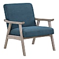 Office Star™ Weldon Armchair, Azure/Brushed Gray