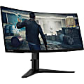 Lenovo G34w-10 34" UW-QHD Curved Screen WLED Gaming LCD Monitor - 21:9 - Black - 34" Class - Vertical Alignment (VA) - 3440 x 1440 - 16.7 Million Colors - FreeSync - 350 Nit Typical - 4 ms - 120 Hz Refresh Rate - HDMI - DisplayPort