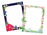 Barker Creek 2-Design Computer Paper, Letter Paper Size, Petals & Prickles, 100 Sheets 1 thumbnail image