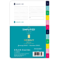 AT-A-GLANCE® Simplified System Weekly Calendar Refill, 5-1/2" x 8-1/2", January to December 2022, EL100-4111 1 thumbnail image