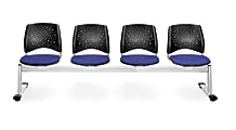 OFM Stars And Moon Beam Seating Unit With 4 Seats, Royal Blue 1 thumbnail image