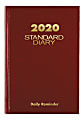 AT-A-GLANCE® Standard Diary Daily Planner, 5-3/4" x  8-1/4", Red, January To December 2020, SD38913 