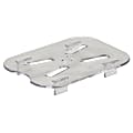 Cambro Camwear GN 1/8 Drain Shelves, 9/16"H x 3-1/16"W x 4-3/16"D, Clear, Pack Of 6 Shelves