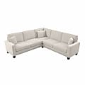 Bush® Furniture Stockton 99"W L-Shaped Sectional Couch, Light Beige Microsuede Fabric, Standard Delivery 1 thumbnail image