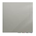 Ghent Aria Low Profile Glassboard, Magnetic, 48"H x 48"W, Square, Gray