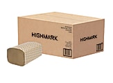 Highmark® ECO Single-Fold 1-Ply Paper Towels, 100% Recycled, Natural, 250 Sheets Per Roll, Pack Of 16 Rolls