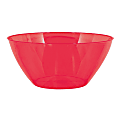 Amscan 5-Quart Plastic Bowls, 11" x 6", Apple Red, Set Of 5 Bowls