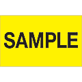 Tape Logic® Preprinted Special Handling Labels, DL1156, Sample, Rectangle, 1 1/4" x 2", Fluorescent Yellow, Roll Of 500