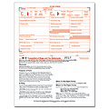 ComplyRight W-3 Transmittal Inkjet/Laser Tax Forms For 2017, 1-Part, 8 1/2" x 11", Pack Of 10 Forms