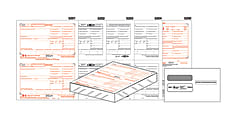 ComplyRight Tax Forms, With Envelopes, Inkjet/Laser, W-2, Employee, 2-Up, 6-Part, 8 1/2" x 11", Pack Of 100 Forms