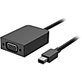 Microsoft Mini DisplayPort to VGA Adapter - Mini DisplayPort/VGA Video Cable for Monitor, Projector, Video Device, Tablet - First End: 1 x HD-15 - Female - Black 1 thumbnail image