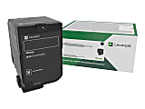 Lexmark - Black - original - toner cartridge LCCP, LRP - for Lexmark CS730de, CS735de, CX730de, CX735adse 1 thumbnail image