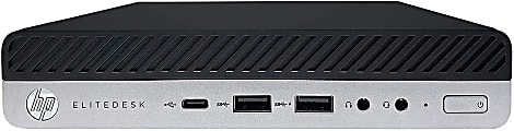 HP EliteDesk 800G4 Mini Refurbished Desktop PC, Intel® i5, 16GB Memory, 256GB Solid State Drive, Windows® 10 Pro 1 thumbnail image
