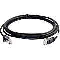 C2G 6ft Cat6 Snagless Unshielded (UTP) Slim Network Patch Cable - Black - Slim Category 6 for Network Device - RJ-45 Male - RJ-45 Male - 6ft - Black 1 thumbnail image