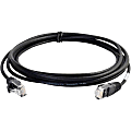 C2G 6ft Cat6 Snagless Unshielded (UTP) Slim Network Patch Cable - Black - Slim Category 6 for Network Device - RJ-45 Male - RJ-45 Male - 6ft - Black