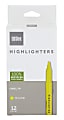 Office Depot® Brand Pen-Style Highlighters, 100% Recycled, Fluorescent Yellow, Pack Of 12
