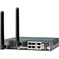 Cisco C819 M2M Hardened Secure Router with Smart Serial - 5 Ports - 4 RJ-45 Port(s) - Management Port - 1 GB - Gigabit Ethernet - Desktop, Wall Mountable - 90 Day