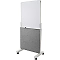 Quartet Agile Glass Dry-Erase Easel - White Tempered Glass Surface - Gray Frame - Assembly Required - 1 Each 1 thumbnail image