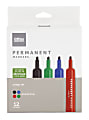 Office Depot® Brand Permanent Markers, Chisel Point, 100% Recycled Plastic Barrel, Assorted Ink Colors, Pack Of 12 1 thumbnail image