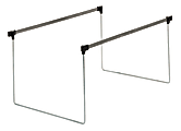 Pendaflex® Actionframe Hanging Folder Frames, Letter-Size, 9 3/4"H x 11 3/4"W x 14"-18"D, Pack Of 2