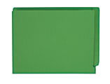 Pendaflex® Color Straight-Cut End-Tab Folders, 8 1/2" x 11", Letter Size, Green, Pack Of 100
