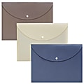 Office Depot® Brand Polypropylene Document Bag, Letter Size, Assorted Colors