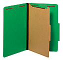 Pendaflex® Pressboard Classification Folders With Fasteners, 1 3/4" Expansion, Legal Size, Dark Green, Box Of 10 Folders