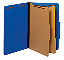 Pendaflex® Pressboard Classification Folders With Fasteners, 2 1/2" Expansion, Legal Size, Dark Blue, Box Of 10 Folders