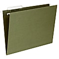 Business Source Standard Hanging File Folders, Letter Size, 1/3 Tab Cut, Standard Green, Box Of 25 Folders 1 thumbnail image