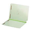 Pendaflex® End-Tab Pressboard Folders With Fasteners, 1" Expansion, 2" Fasteners, Legal Size, Light Green, Box Of 25 Folders