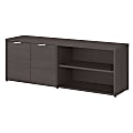 Bush Business Furniture Jamestown Low Storage Cabinet With Doors And Shelves, Storm Gray, Premium Installation