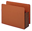 Pendaflex® End-Tab Pockets, 5 1/4" Expansion, Letter Size, Dark Brown, Box Of 10 Pockets 1 thumbnail image